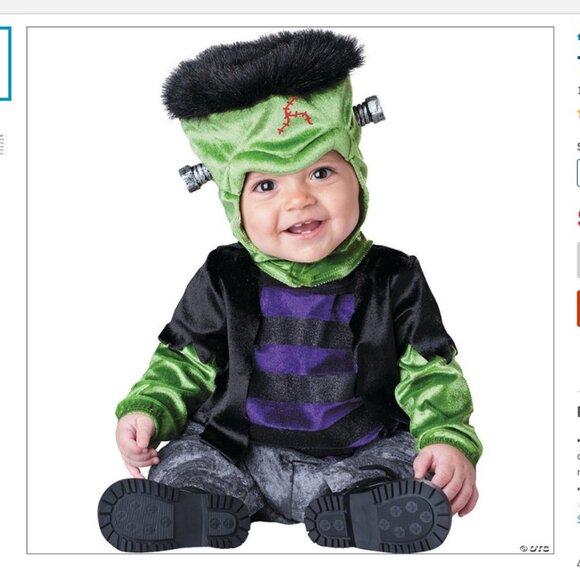 incharacter Other - Last call! Monster-Boo Baby Costume Frankenstein Halloween Costume  12-18 months